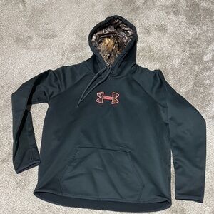 Under Armour Black Hoodie with Camouflage Lining